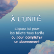 BILLETS A L'UNITE